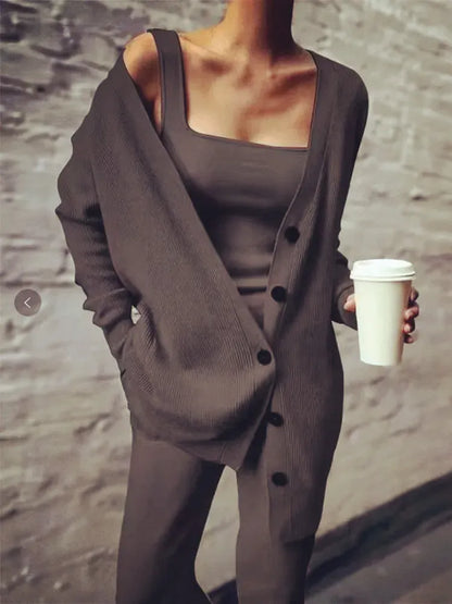 Gilet confortable mélange de laine douce