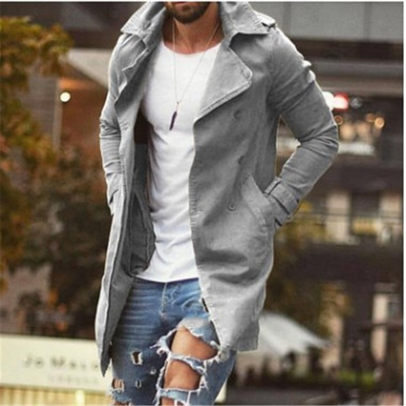 Manteau femme ajusté mi-long en coton