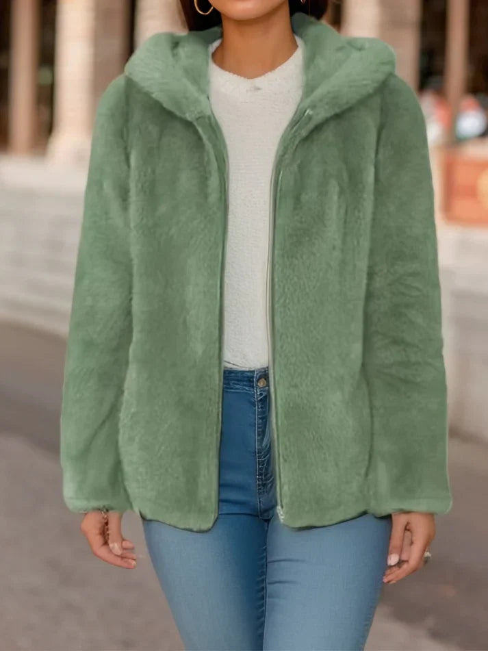 Selina - Veste sweat polaire à capuche chaude