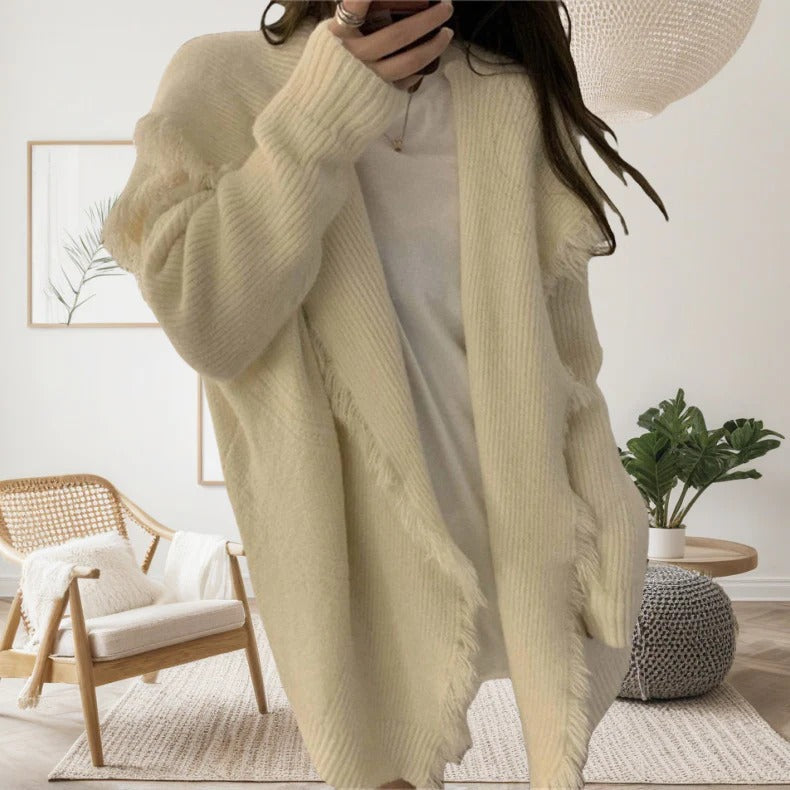 Grand gilet long oversize ouvert