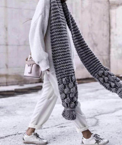 Große Schal Wollmischung Übergröße Strickdesign - IdealeKleiden