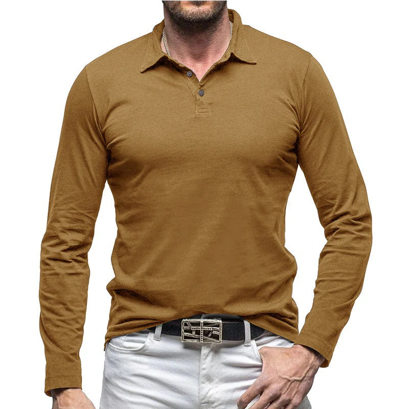 Chemise homme élégante coupe slim manches longues boutonnée