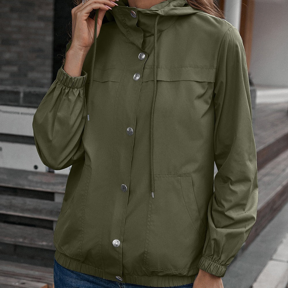 Imperméable Fonctionnel Capuche et Poches