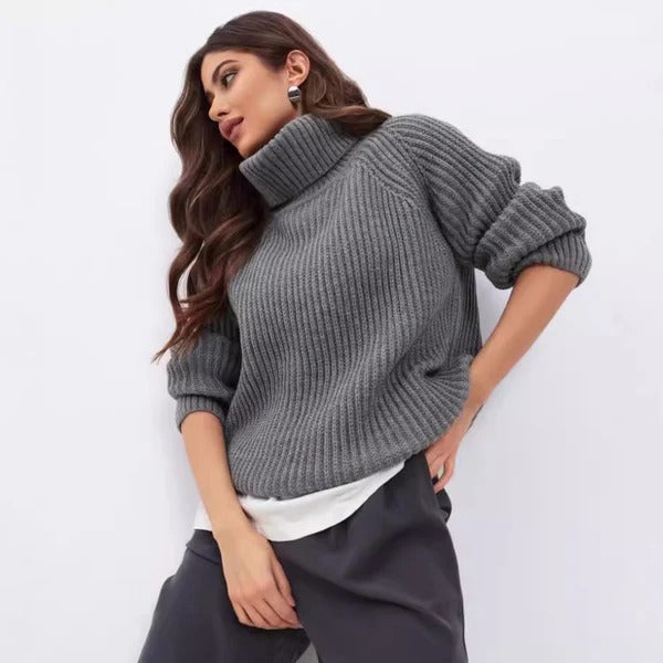 Pulls confortables pour femme Coupe décontractée Mélange de laine