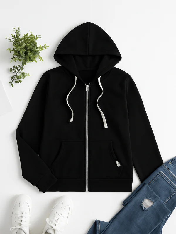 Capuche à cordon de serrage pratique