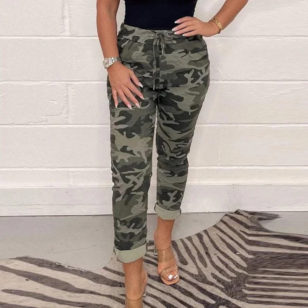 Vêtements femme confortables coton cordon de serrage