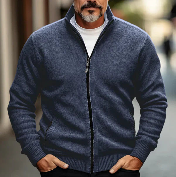 Gilet homme col montant avec poches latérales