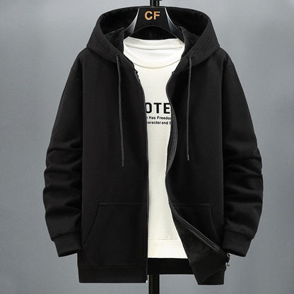 Sweat à capuche polaire doux zippé