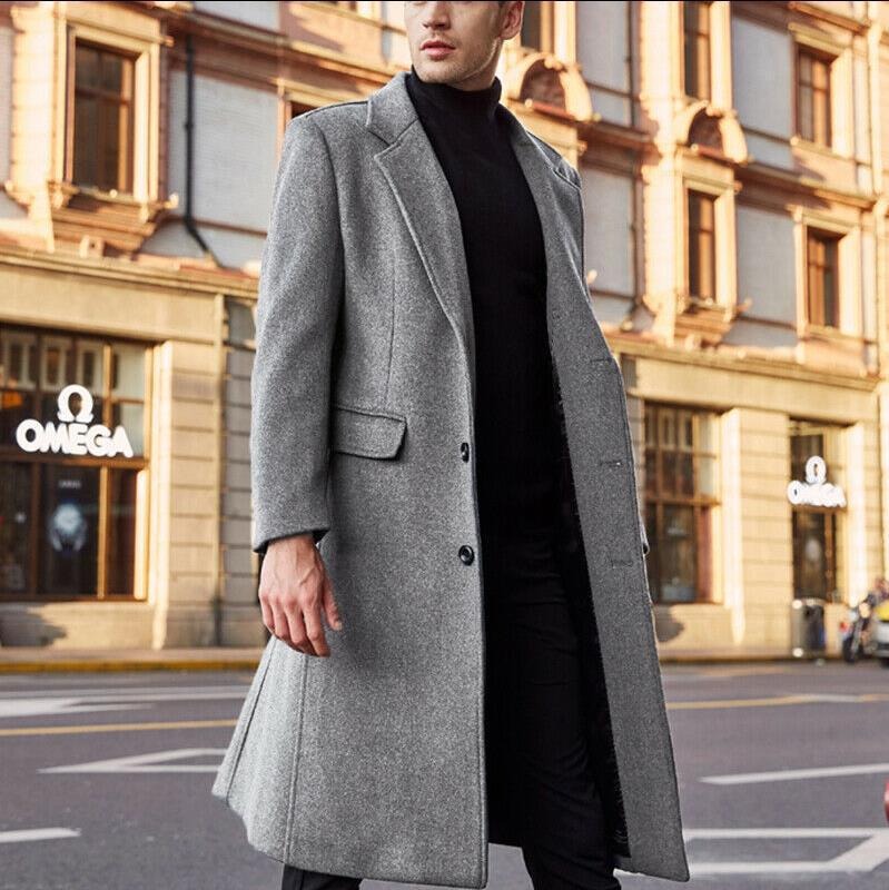 Trench-coat long élégant pour femme, coupe cintrée