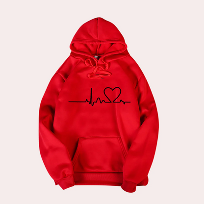 Sweat-shirt à capuche Confortable Imprimé graffiti Coupe décontractée