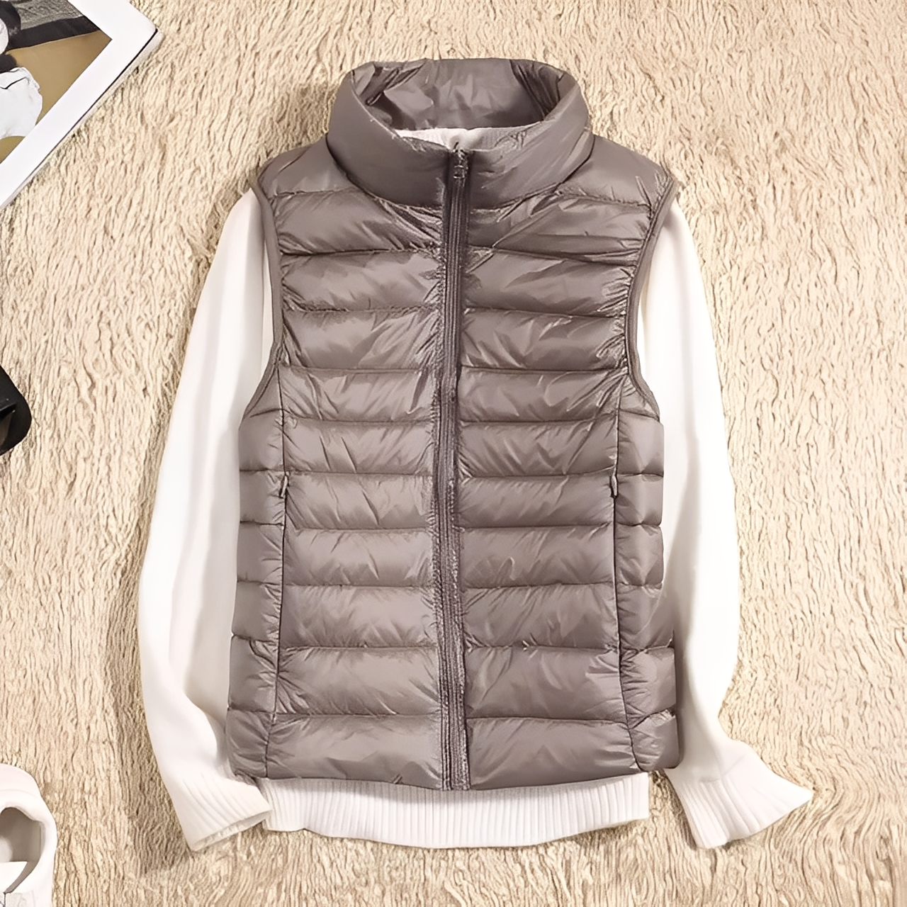 Gilet léger pour femme en duvet