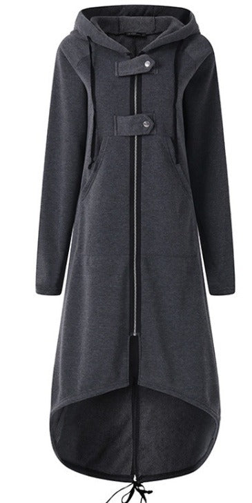 Grande veste femme grande taille capuche fermeture éclair