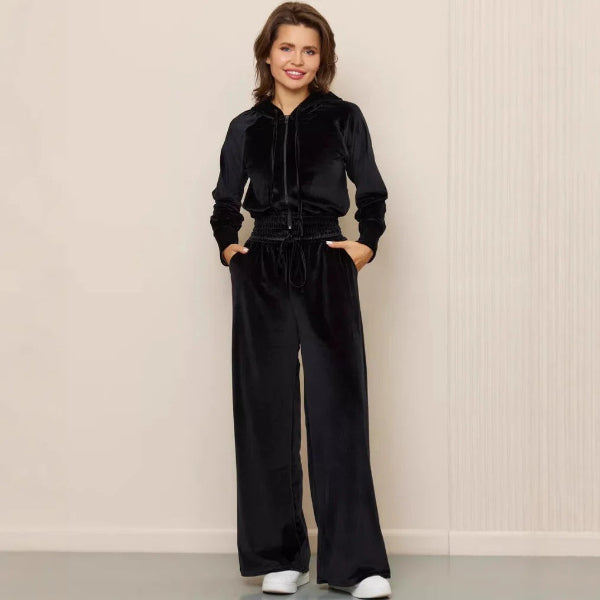 Kuschel Set Fleece Hoodie Jogginghose Bequem - IdealeKleiden
