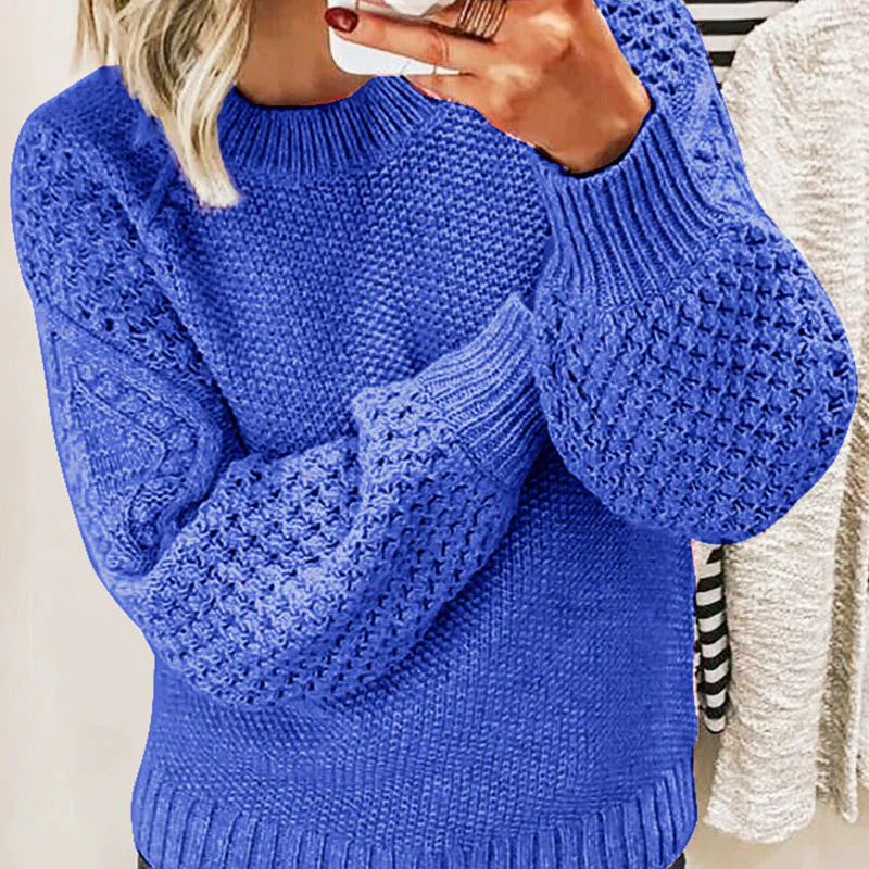Pull en laine oversize à manches ballon
