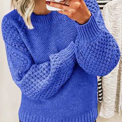 Pull en laine oversize à manches ballon