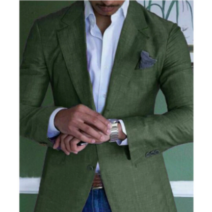 Blazer élégant pour homme en laine coupe slim