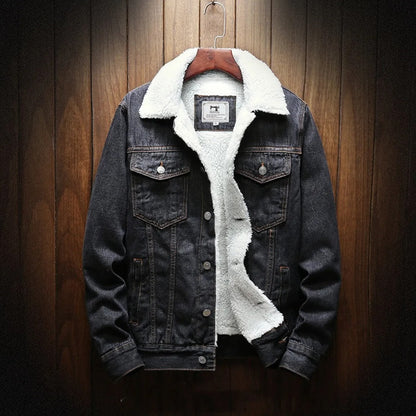 Veste en jean cool, intérieur polaire chaud