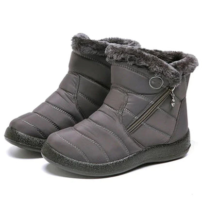 Bottines chaudes femme Doublure en fausse fourrure douce