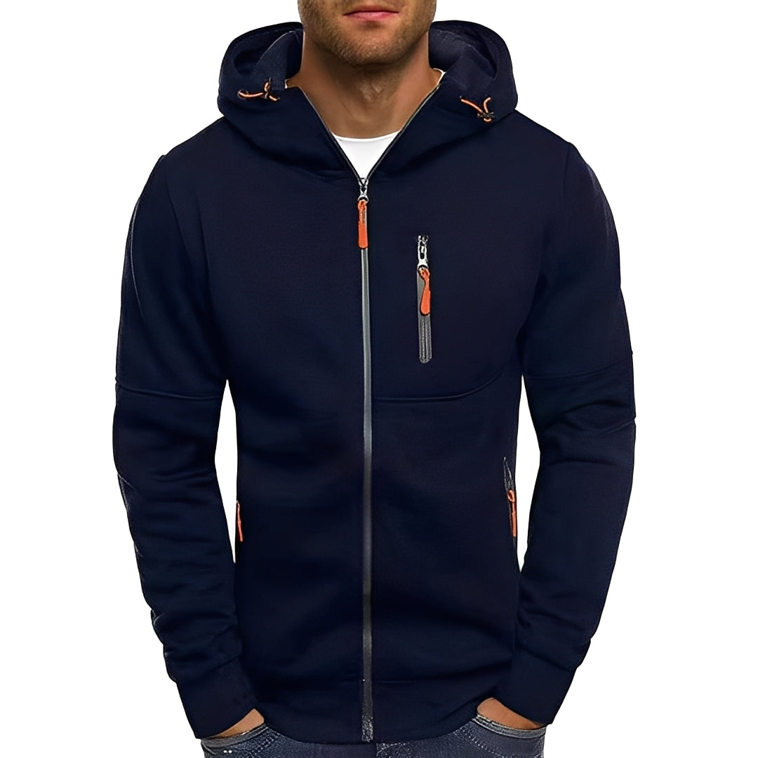 Veste stylée pour homme, moderne, à capuche