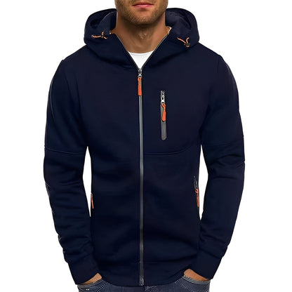 Veste stylée pour homme, moderne, à capuche
