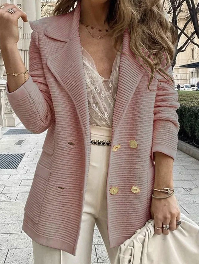 Veste croisée côtelée sur mesure pour homme