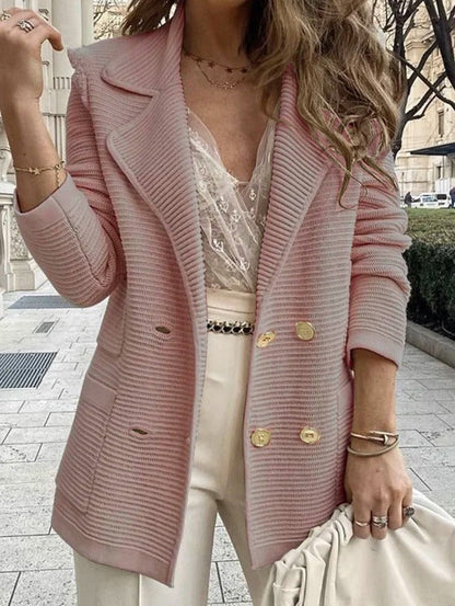 Veste croisée côtelée sur mesure pour homme