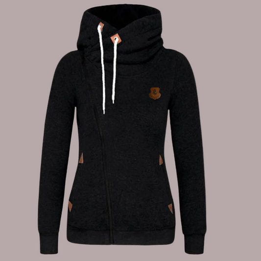 Kapuzenjacke Unisex Asymmetrisch Modern - IdealeKleiden