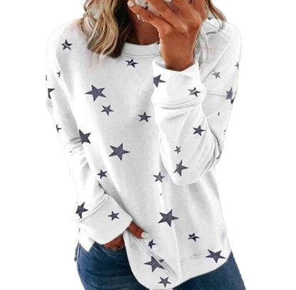 Sweat-shirt confortable à manches longues décontracté