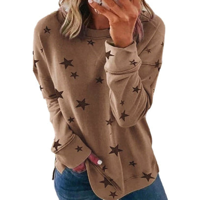 Sweat-shirt confortable à manches longues décontracté