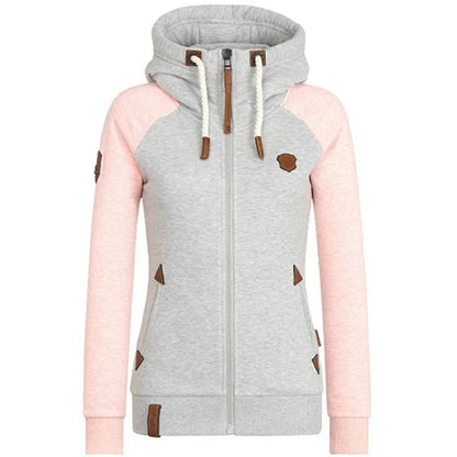 Sweat à capuche slim avec fermeture éclair et poche