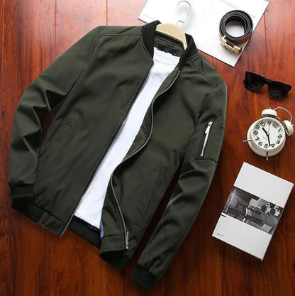 Blouson aviateur stylé, coupe-vent, sportif