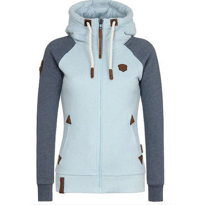 Sweat à capuche slim avec fermeture éclair et poche