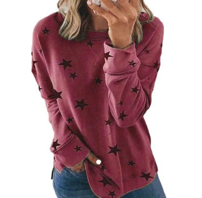 Sweat-shirt confortable à manches longues décontracté