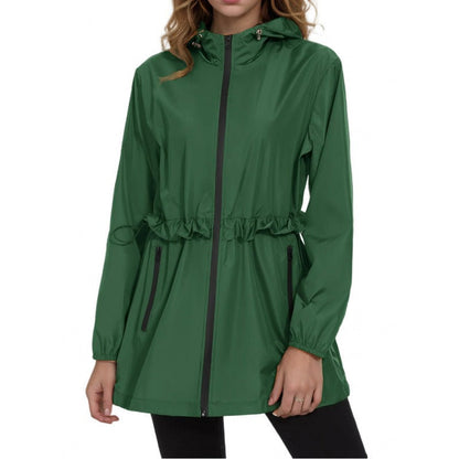 Veste de pluie déperlante légère capuche fermeture éclair