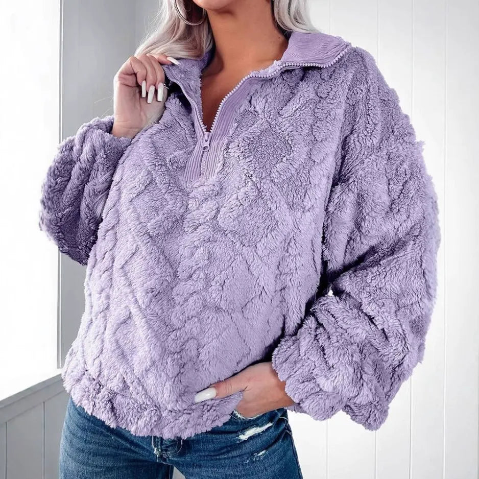 Pull-over femme Sweat-shirt Coupe ample Manches longues