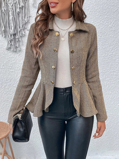 Blazer femme élégant coupe slim look bureau