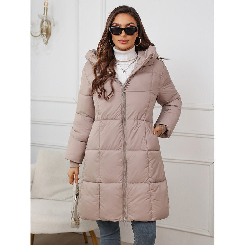 Manteau Femme Doublé Slim Fit Capuche