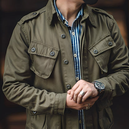 Veste pour homme élégante avec de nombreuses poches