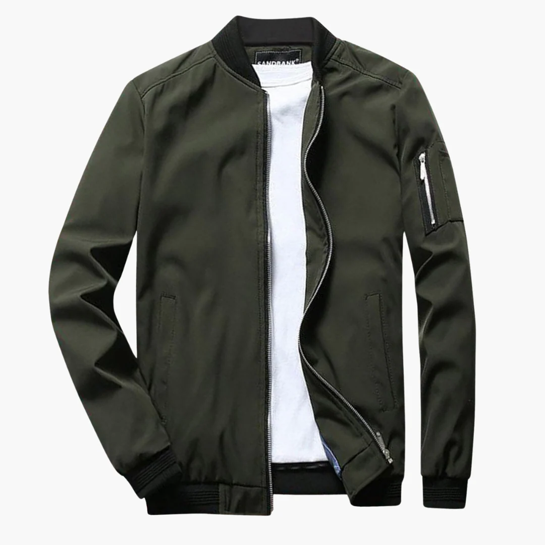 Blouson aviateur slim fit Tissu lisse