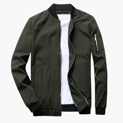 Blouson aviateur slim fit Tissu lisse