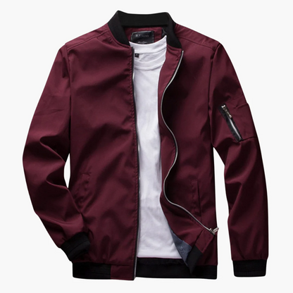 Blouson aviateur slim fit Tissu lisse