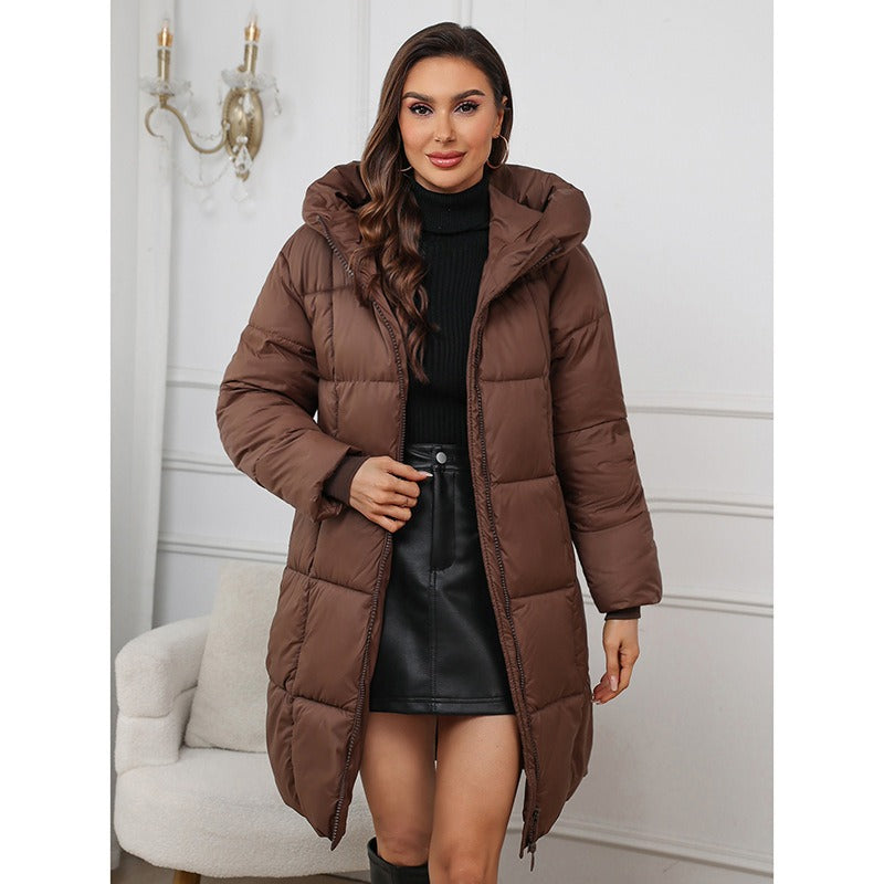 Manteau Femme Doublé Slim Fit Capuche