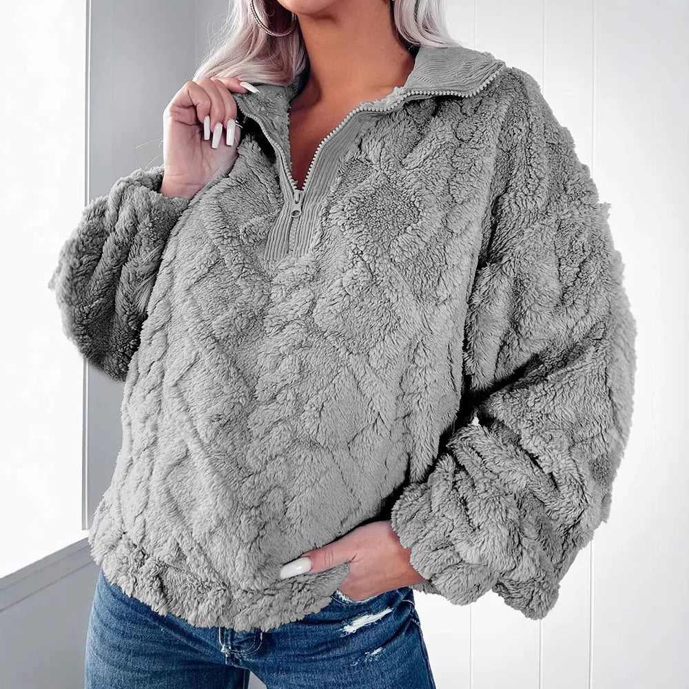 Pull-over femme Sweat-shirt Coupe ample Manches longues