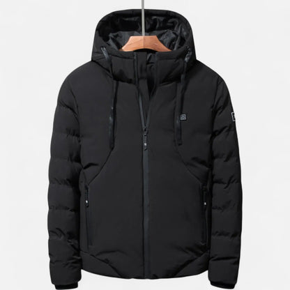 Veste d'hiver homme robuste avec capuche