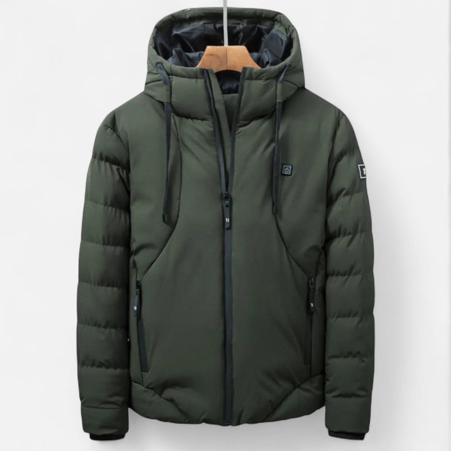 Veste d'hiver homme robuste avec capuche