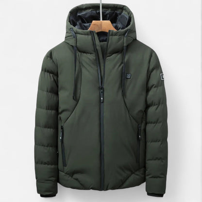 Veste d'hiver homme robuste avec capuche
