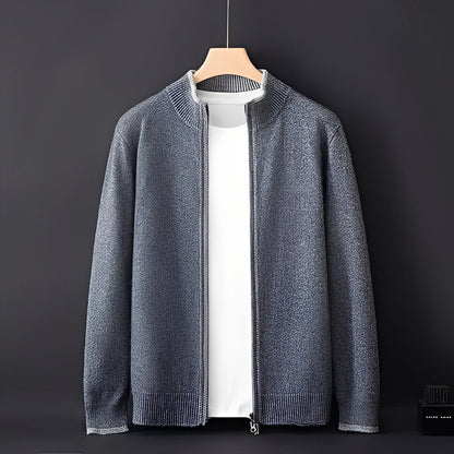 Manteaux élégants pour hommes | Manteau en cachemire à fermeture éclair moderne