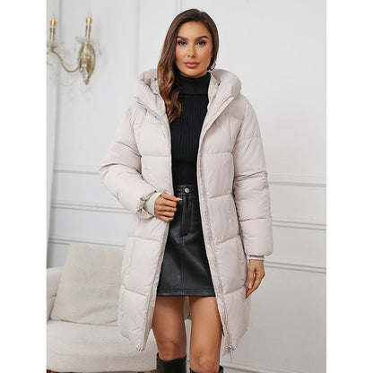 Manteau Femme Doublé Slim Fit Capuche