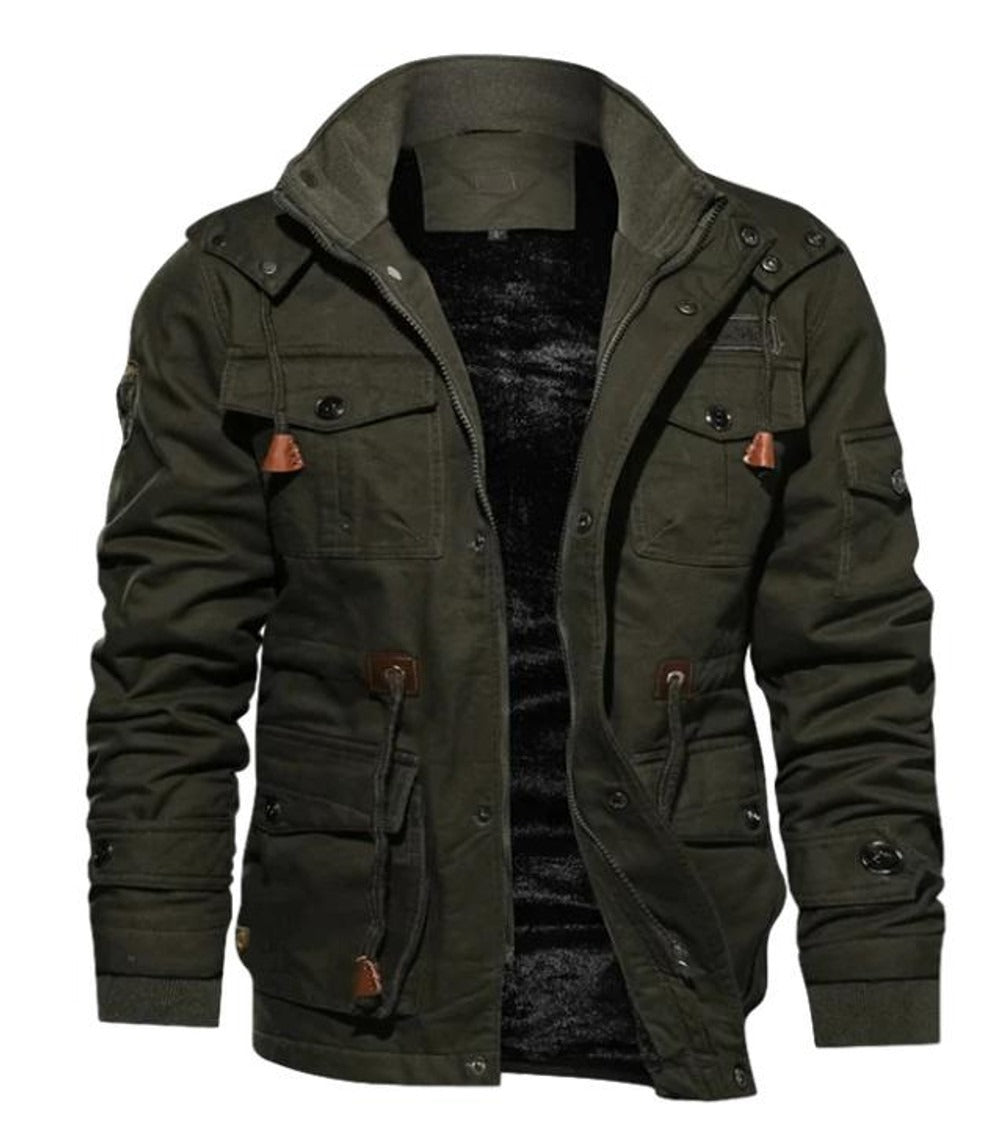 Robe d'hiver chaude doublée polaire avec poches