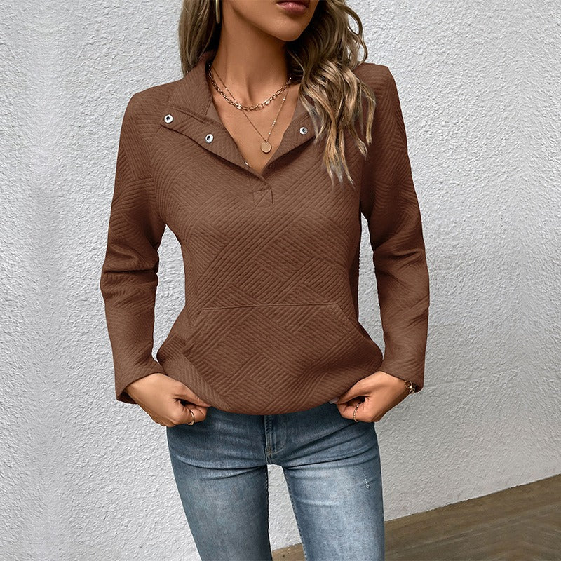 Sweat-shirt classique Col montant Design moderne